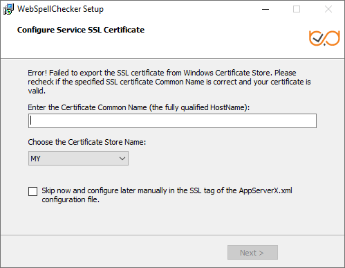 Configure Service SSL Certificate